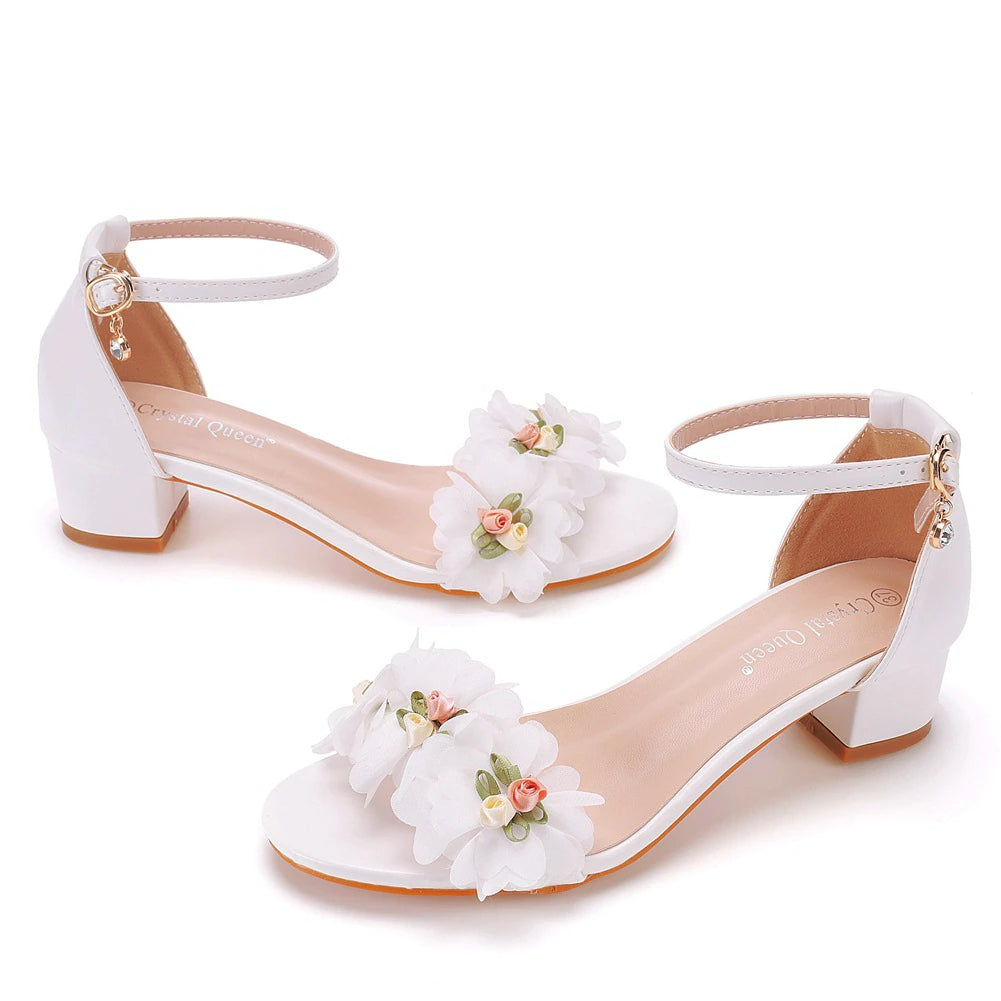 Girls Sandals High Heels Plus Size 32-43 Party Wedding Shoes | eBay