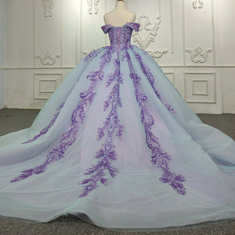 Luxury Quinceanera ball gown dress