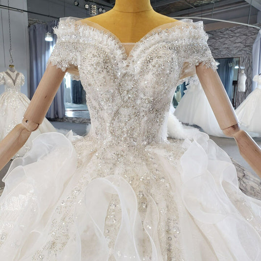 vintage plus size ball gown luxury wedding dress new boho trouwjurken