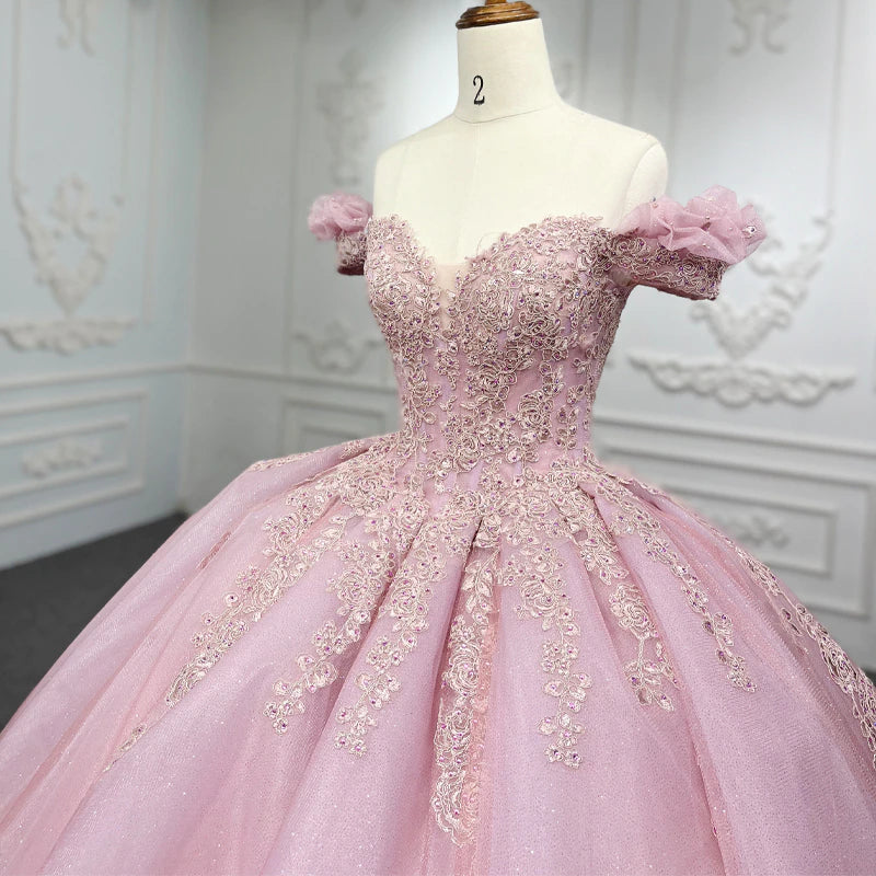 Blush Pink luxury ball gown dress