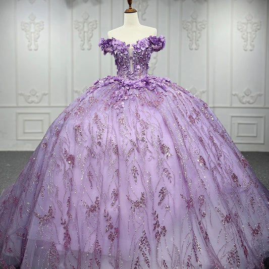 Purple Sweetheart Quinceanera Dress