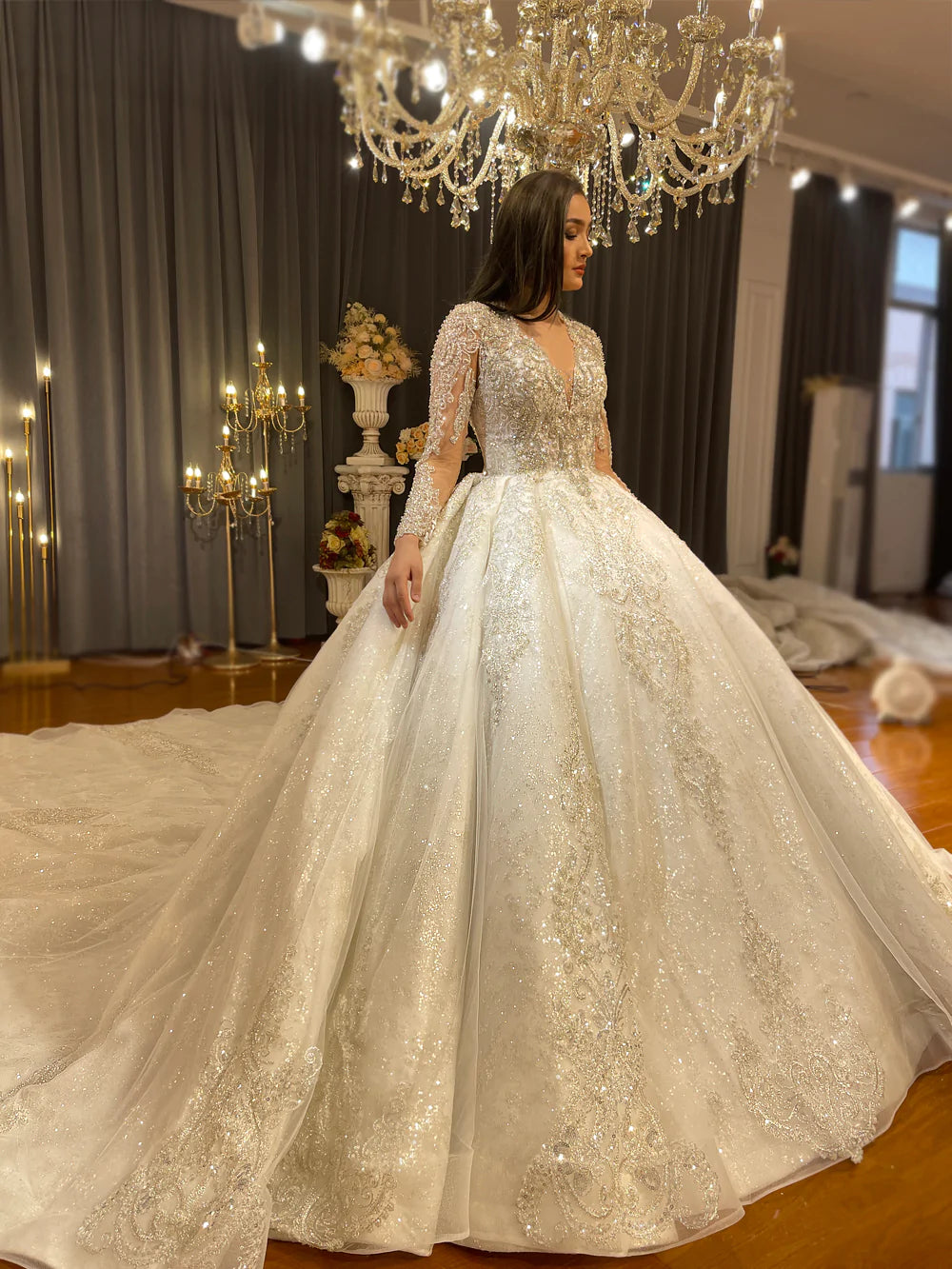 Fabulous Mermaid Half Sleeve Off Shoulder Wedding Dresses, Affordable  Bridal Dress, MW149 – Musebridals