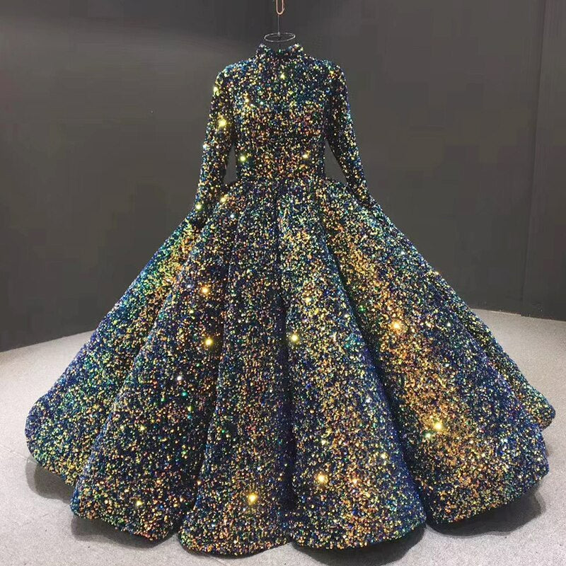 Gorgeous Luxury ball gown shinny shimmery dress
