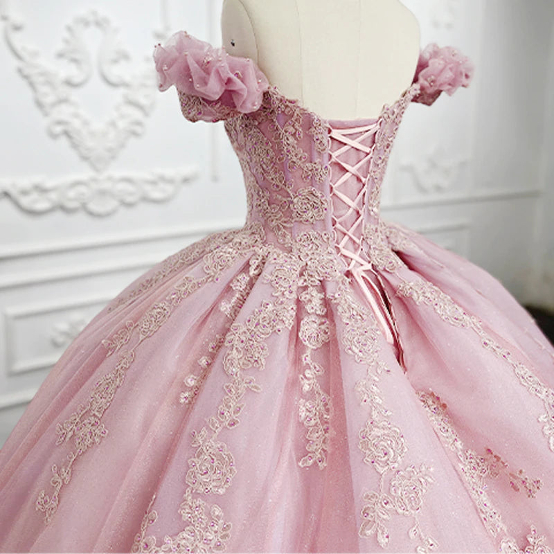 Blush Pink luxury ball gown dress