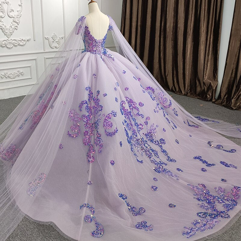 Sweetheart neckline  Appliques Flower Quinceanera Dresses Ball Gown