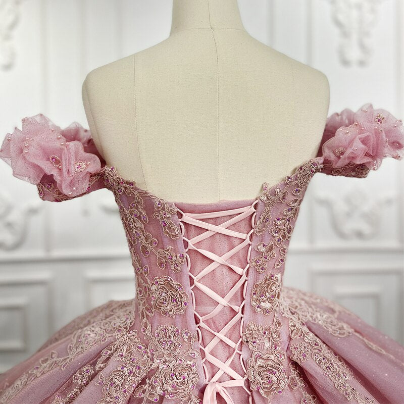 Blush Pink luxury ball gown dress