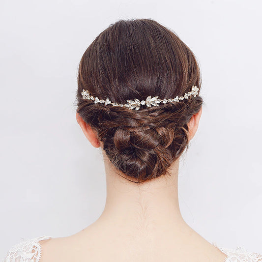 Classic Wedding Long Hair Combs Austrian Crystal Bendable Bride Hair Jewelry Accessories Women Hairpins Hairpieces