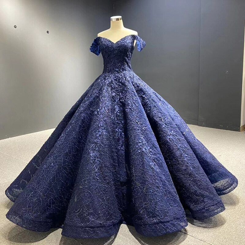 Beading Luxury Party Dress Sleeveless Blue Prestigious Evening Dress