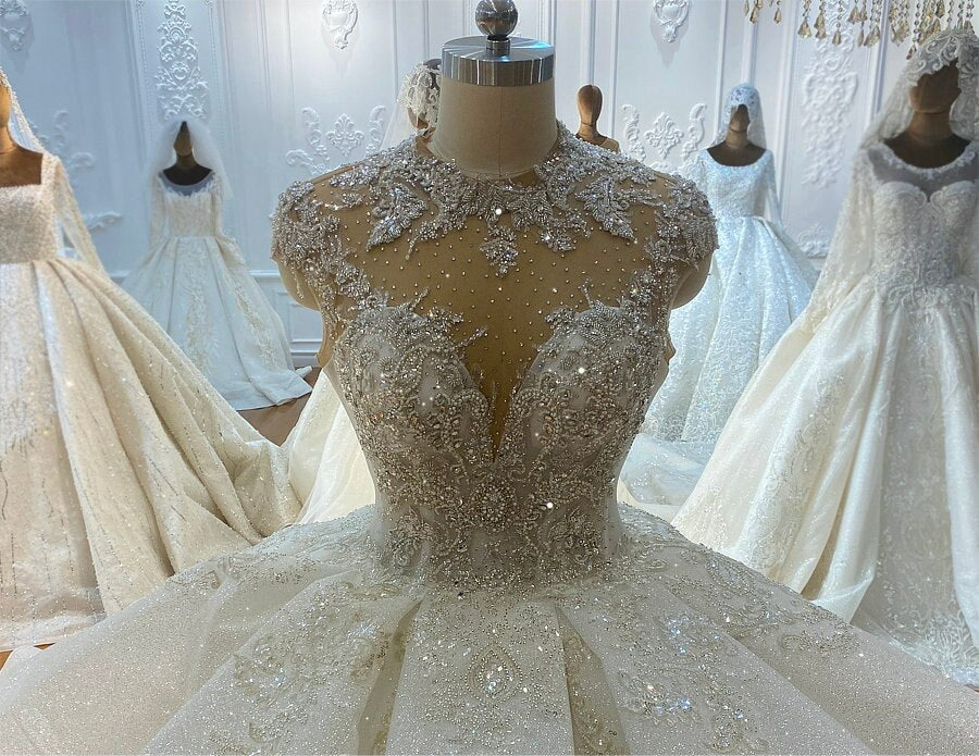 NS4153 Tired Princess luxury Ball Gown Wedding Dress