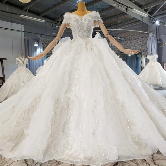 vintage plus size ball gown luxury wedding dress new boho trouwjurken