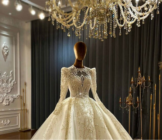 NS4238 Luxury High Quality Custom Made ball gown Wedding Dress